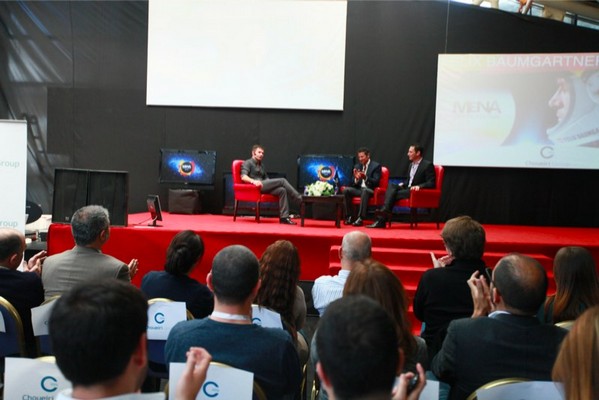 Felix Baumgartner at MENA Cristal Festival